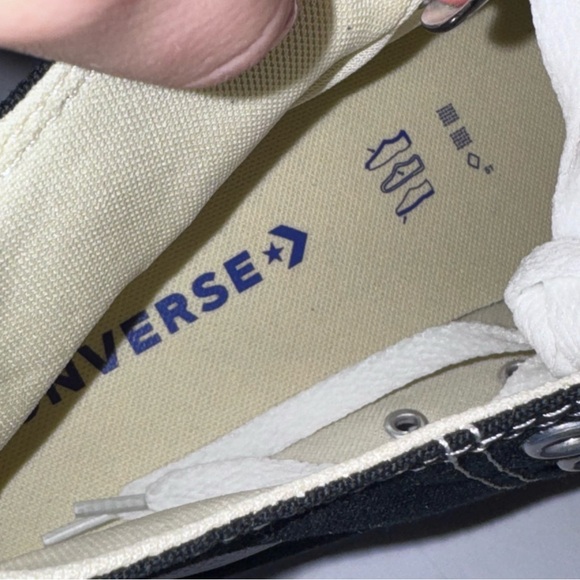 Converse chucks all stars size M 9 W 11 canvas Black and White High-Tops NIB - Picture 7 of 11